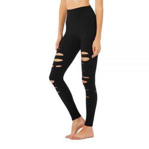 Alo Yoga High Waisted Ripped Warrior Legging XS